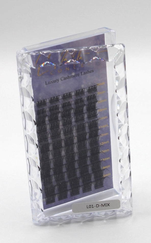 La Bella Concept - Cluster Lashes D-Mix Tray 8-15mm