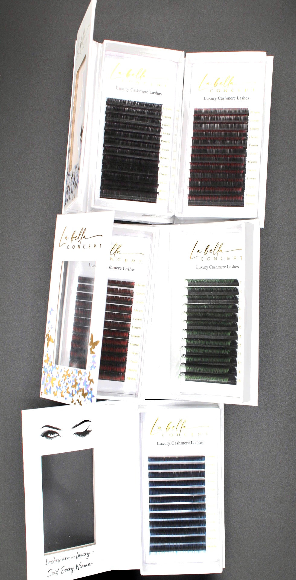 Lash - Ombre Color 11-18 Mixed Tray Volume (12 Lines) D Curl .07