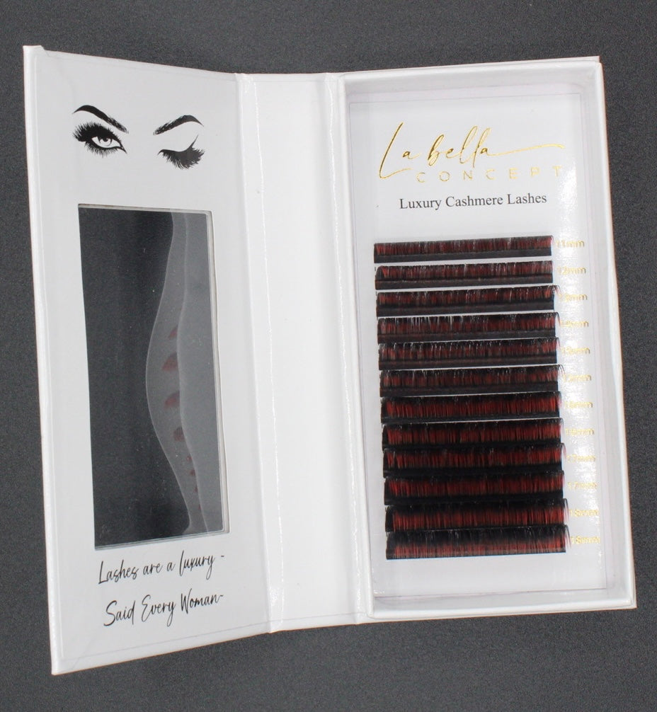 Lash - Ombre Color 11-18 Mixed Tray Volume (12 Lines) D Curl .07